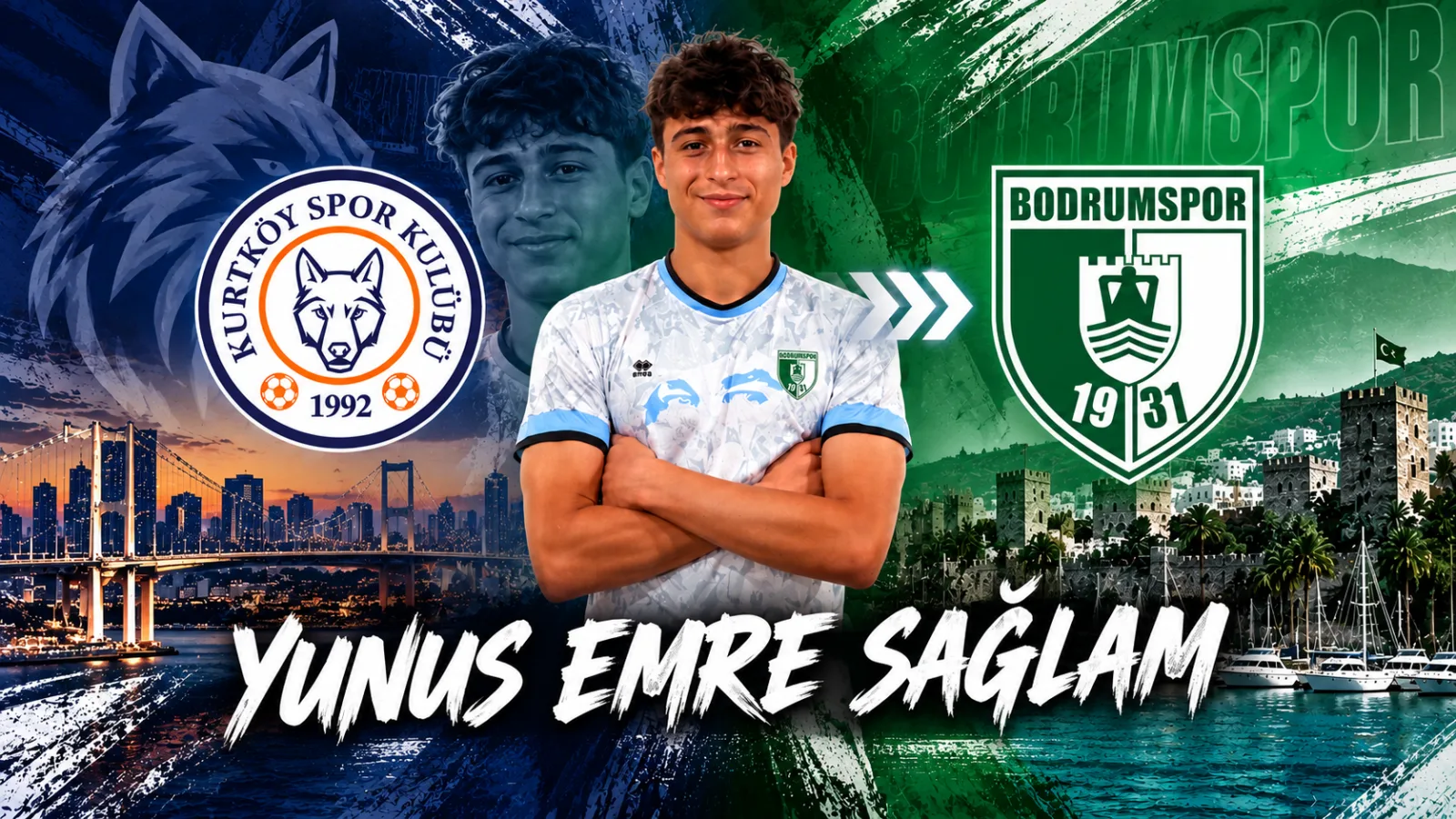 Kurtköy’den Bodrumspor’a Transfer: Yunus Emre Sağlam