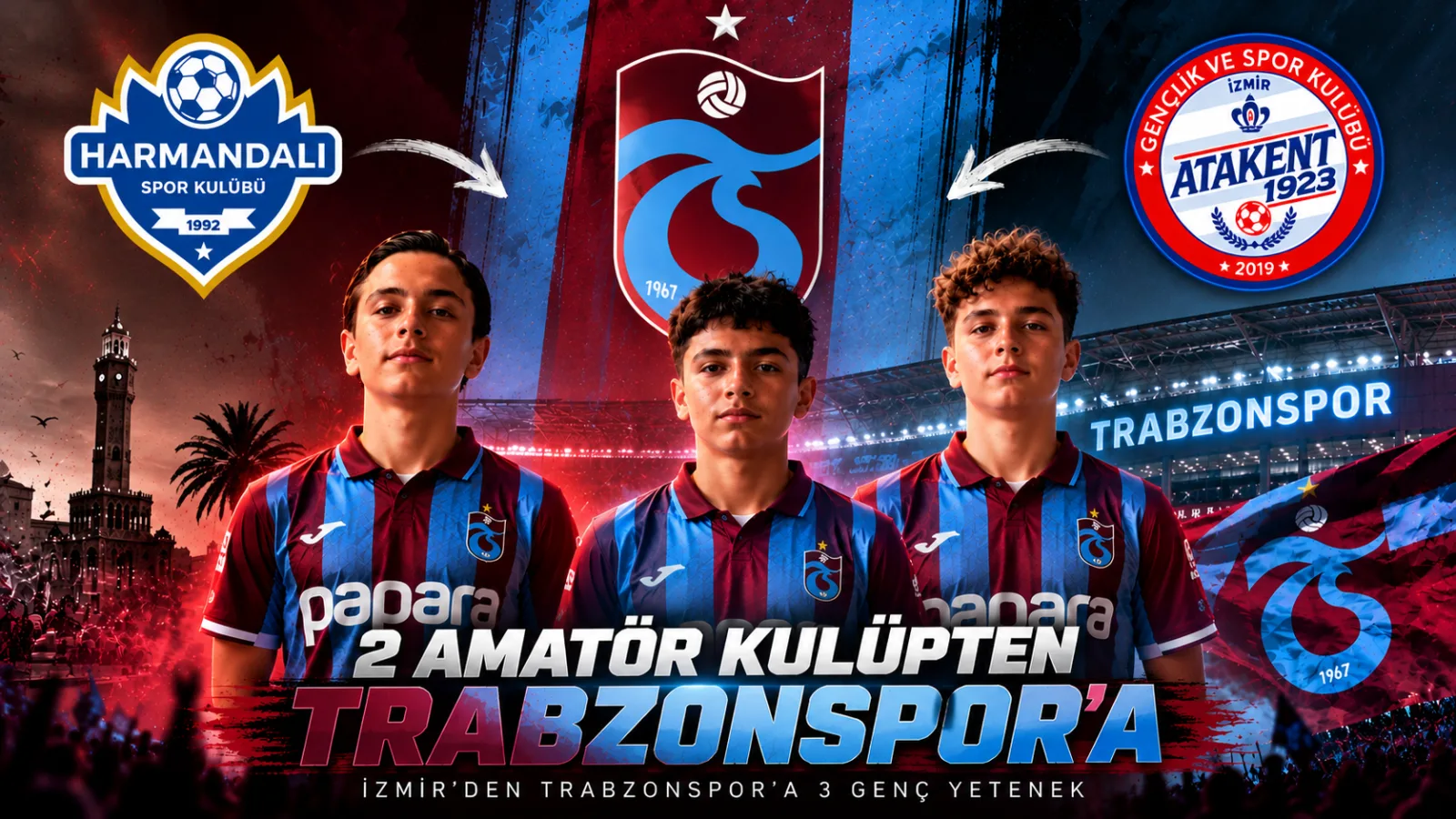 İzmir’in Amatörlerinden Trabzonspor’a 3 Genç Yetenek